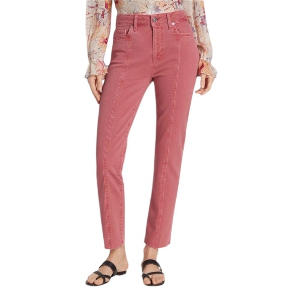 NWT PAIGE Women’s‎ Cindy Seamed Straight Leg Ankle Jeans Vintage Sweet Rose